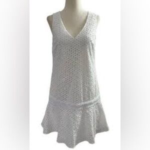 Banana Republic White Eyelet Dress